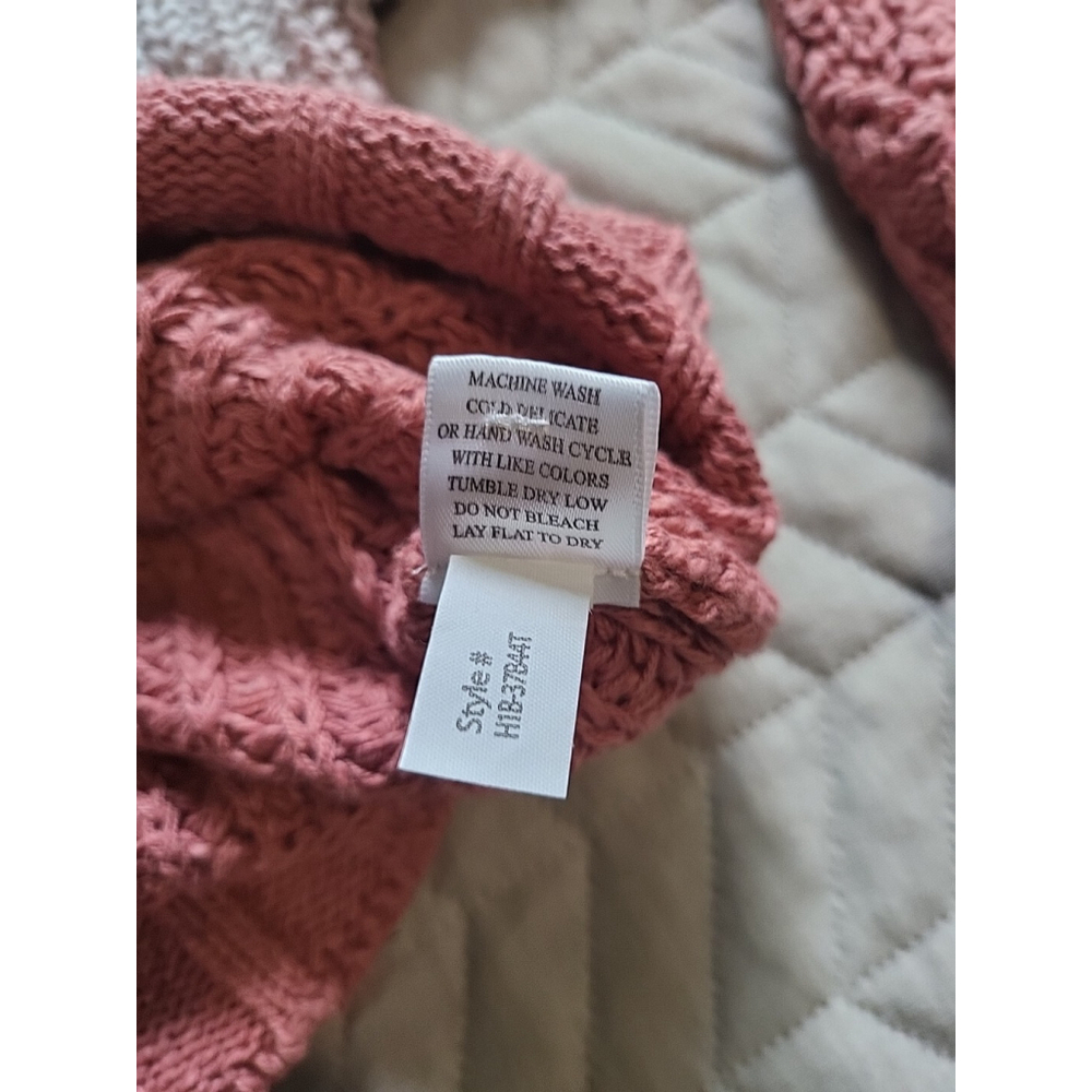 HelloNite Dip Dye Oversized Chunky Knit Sweater Cardigan Ombre Women's Size XS - Picture 7 of 16